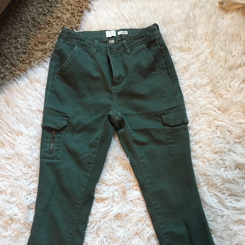 Cargo skinny ankle pants